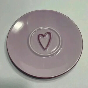 STARBUCKS 2006 Purple Heart Saucer Plate “Flirt” 6.5”